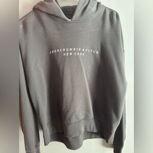 Abercrombie & Fitch Women's Charcoal Crewneck Sweater